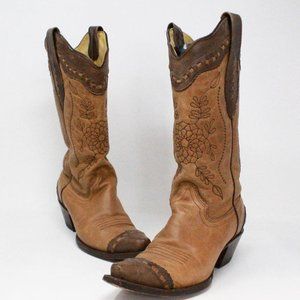 CORRAL BOOTS #38457 Brown Western Cowboy Boots (US 6 EU 36)